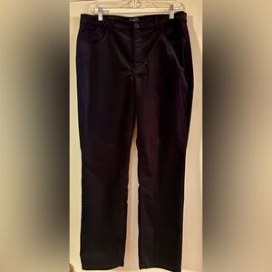 Talbots Black Straight Leg Velveteen Women's Pants